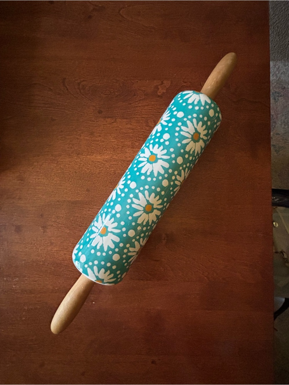 The Pioneer Woman Flea Markwt Floral Ceramic Rolling Pin